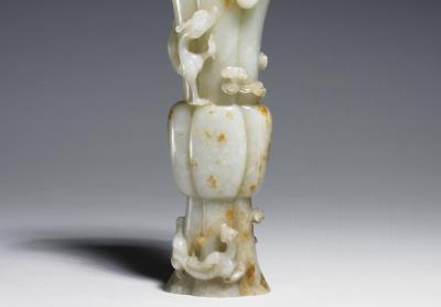 图片[2]-Jade Gu vase, Qing dynasty (1644-1911)-China Archive